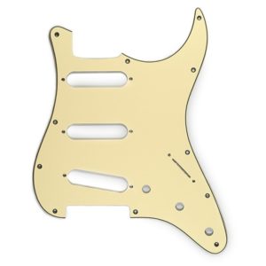 Pickguard Stratocaster Crème 3 plis 11 trous