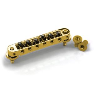 Chevalet Tune-O-Matic TonePros TP6R-G avec roller en finition Gold pour guitares fabriquées aux USA