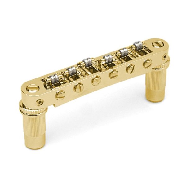Chevalet Tune-O-Matic TonePros TPFR-G avec roller en finition Gold
